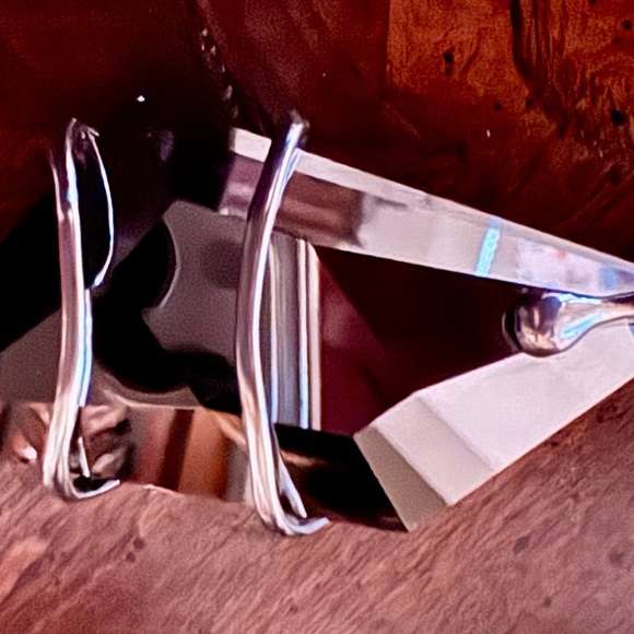 Elegant Black Crystal and Diamond accent Pendant Sterling Silver Necklace - Picture 4 of 7